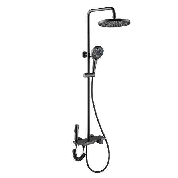 Apat na function na naka -mount shower